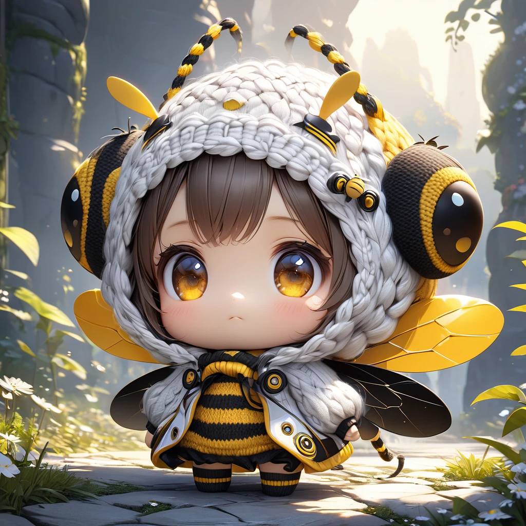Gokicha, 1 girl, Humanoid cockroach: Gokicha is anthropomorphized as a small, cute girl with characteristics similar to a cockroach. She has a dark brown, round body and delicate, thin wings like a cockroach.
Big, round eyes: Gokicha has large, round eyes that are a bright brown color and often give off an innocent and optimistic glow.
Chubby cheeks: Beneath her eyes are plump cheeks, which often turn pink when she feels happy or embarrassed.
Short hair: Gokicha has short hair that is styled in layers, with bangs partially covering her forehead.
Cockroach features: One of the most notable features of Gokicha is her two wings and two brown "tails" at the back, resembling a cockroach's legs, which serve as a reminder that she is a cockroach anthropomorph.
Clothing: Gokicha usually wears a short white dress with black trim at the bottom and a red necktie. She also wears high white socks that reach up to her knees and a pair of black shoes.