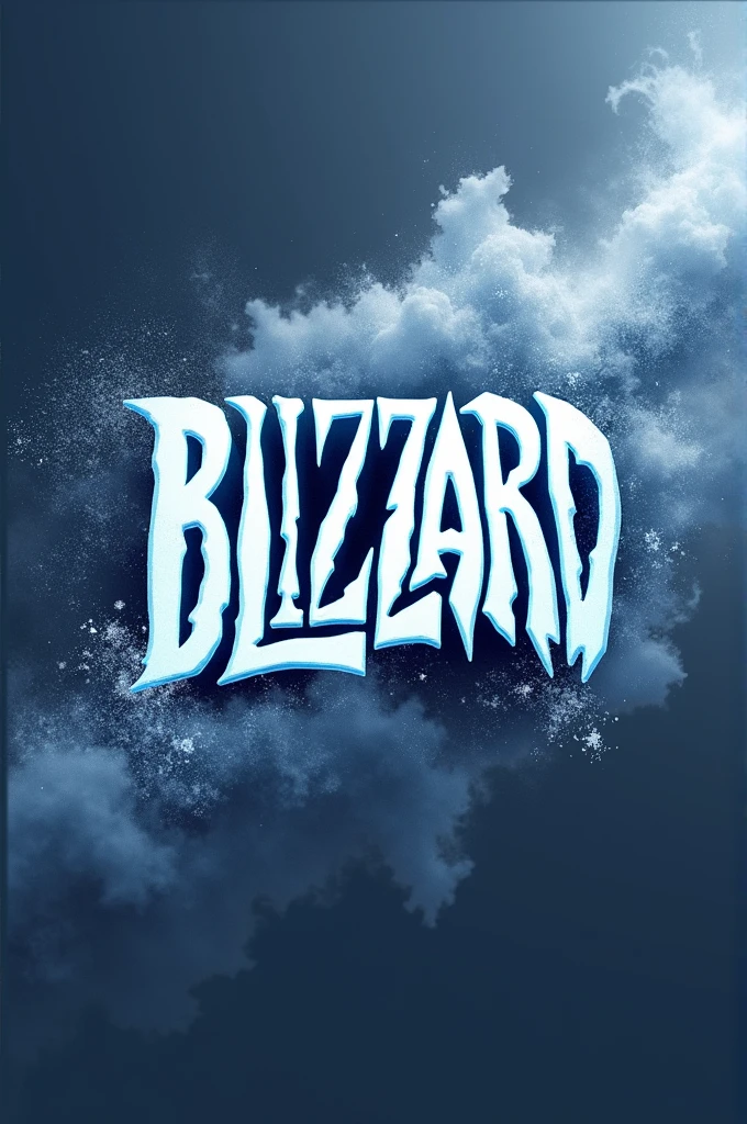 A logo with the name blizzard