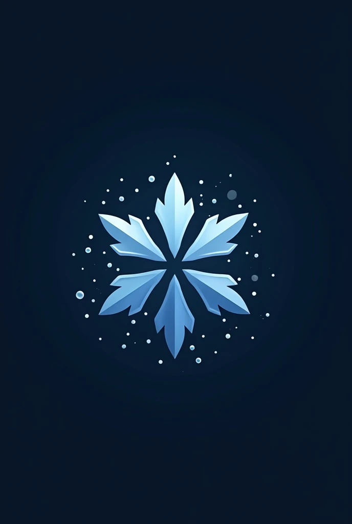 A minimalist blizzard logo