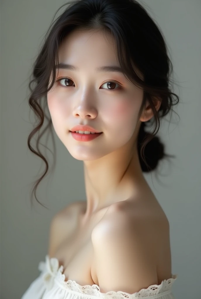 Korean woman without bikini