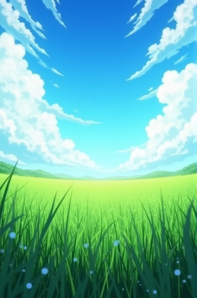 Create a background  image ground grass and beautiful sky