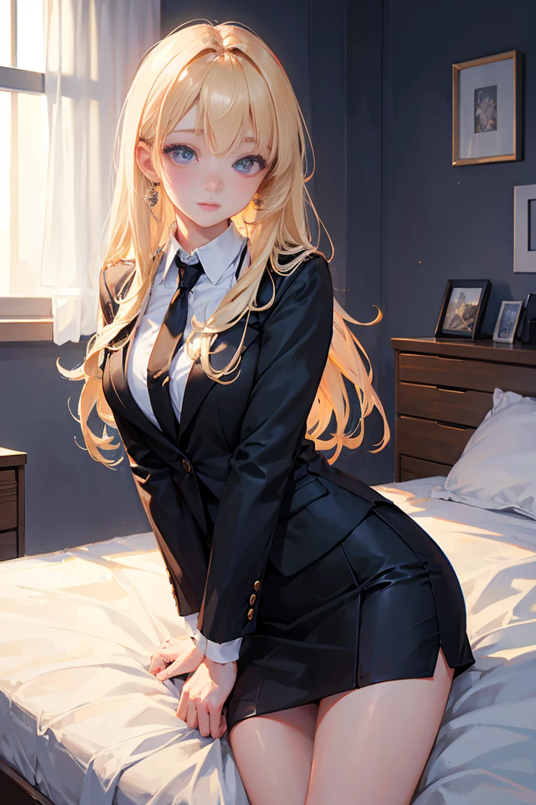 (masterpiece, best quality, highres:1.2), multiple girls, winter, mountain, very wide shot, long hair, blonde hair, curtain bangs, makeup, brown eyes, realistic, korean, teenage, large breasts, Lying with arms and legs spread out, office lady, (black jacket, tight black pencil skirt, white collared shirt, black necktie, black pantyhose:1.1), ecstasy, heavy breathing, open mouth, female orgasm, korean, pov