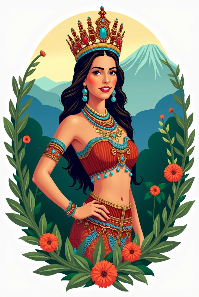 Logo for the Guatemalan National Ecology Queen beauty pageant