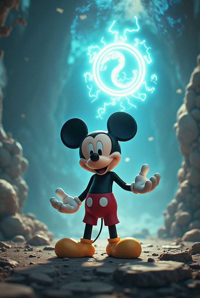 Make Mickey with symbol in hand that will expand your domain, A CASA DE MICKEY MOUSE, do like sukuna by expanding your domain 