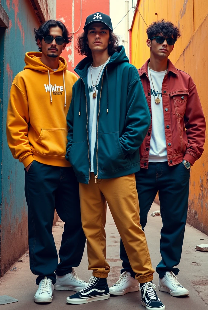 poster for street wear clothing brand which includes hoodie oversized tshirt and jacket, totally new fashioned brand names as white money and it's Indian based brand