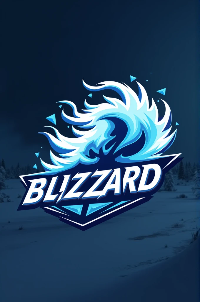 A logo of a team that says blizzard