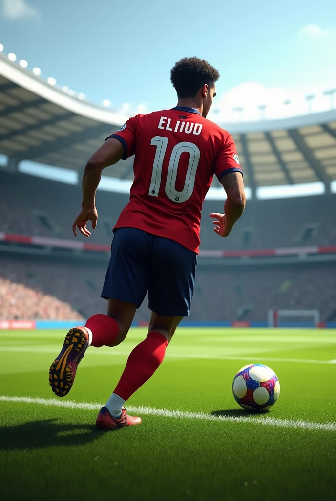 A footballer named Eliud from the back 