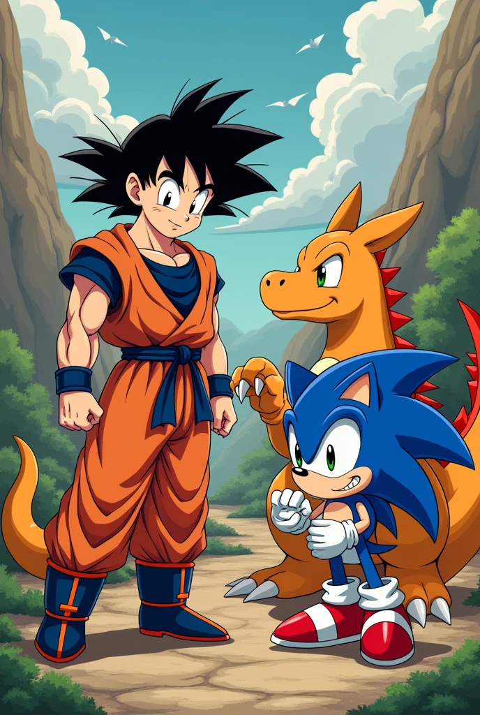 goku and charizard and sonic hentai