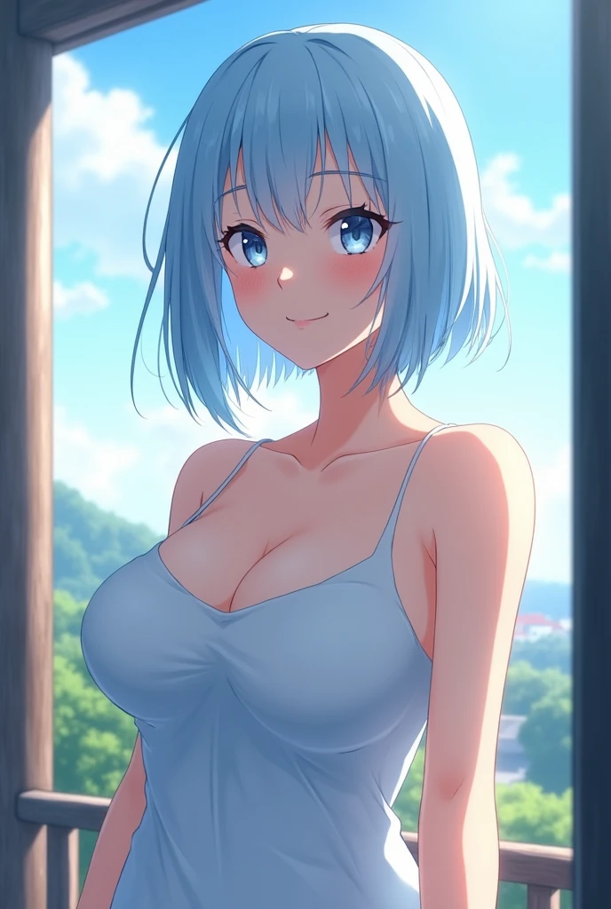 ,Rem,、short hair, bangs, Blue hair, short hair,Blue eyes:1.5),(((nude,pink nipples)))、、a girl,
,super large breasts、beach、Angle: Looking at her from below,Upper BodyDestroying masterpiece:1.2), highest quality, High resolution, unity 8k wallpaper, (figure:0.8), (detailed and beautiful eyes:1.6), highly detailed face, perfect lighting, Very detailed CG, (perfect hands, perfect anatomy),