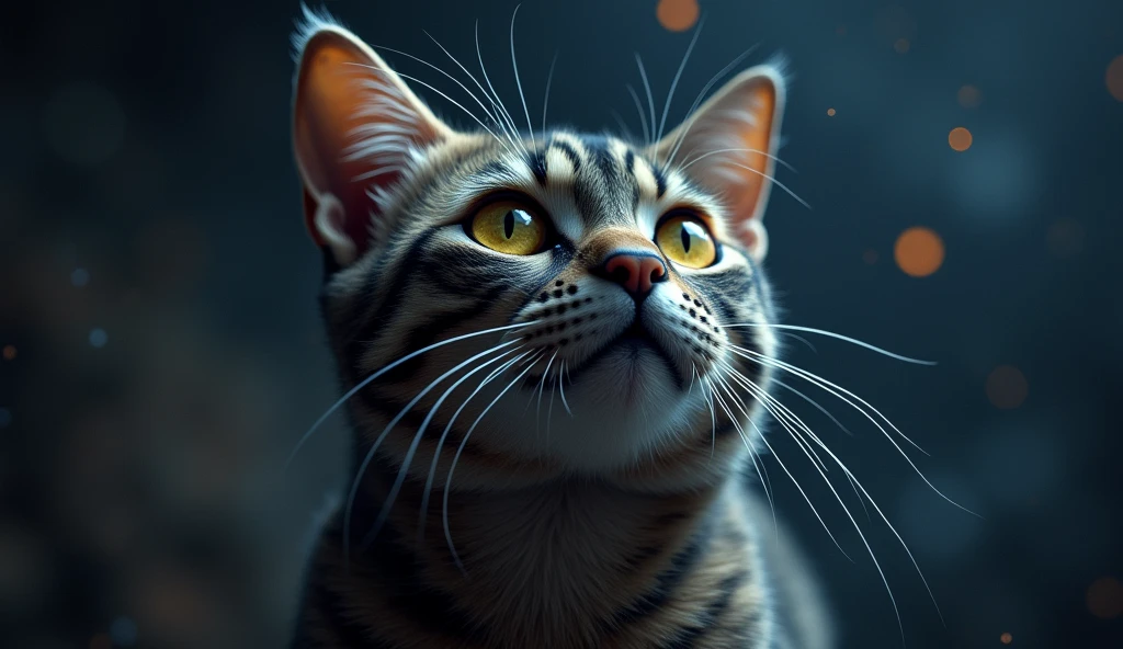 Mystery Cat, Staring straight into the soul, sly look, In space, Paradox, In time and space.