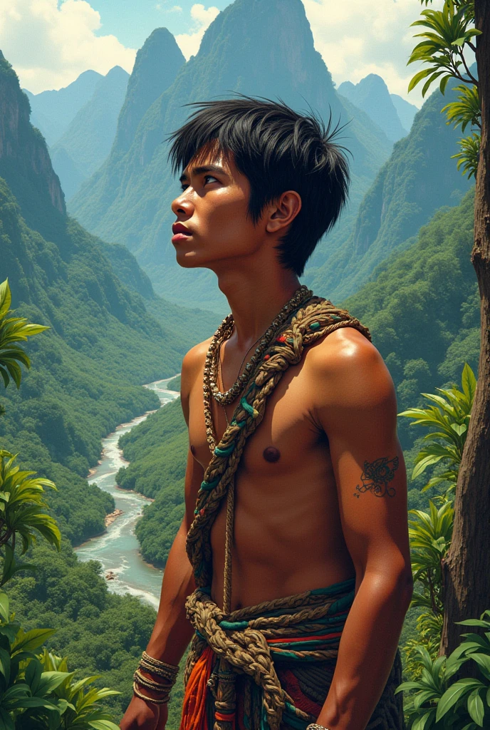 Can you create a drawing about the poem of carlos a. Angeles "Gabu"
