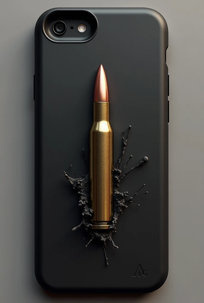 Make a custom phone case that kept on a bullet