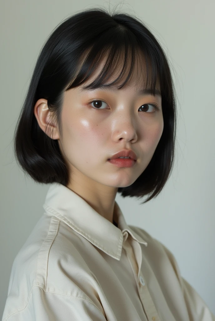 (photorealism:1.2), Taiwanese host Fei Yuqing looked at me head on