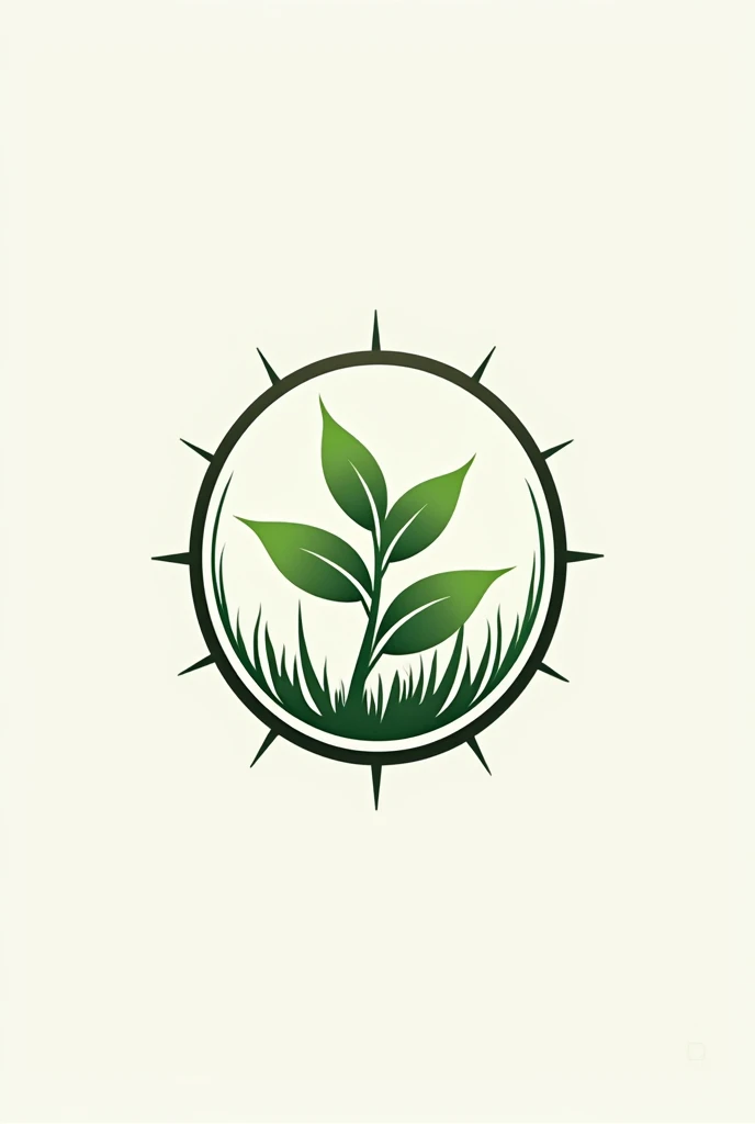 I need a logo that consist of plant inside a watch type circle