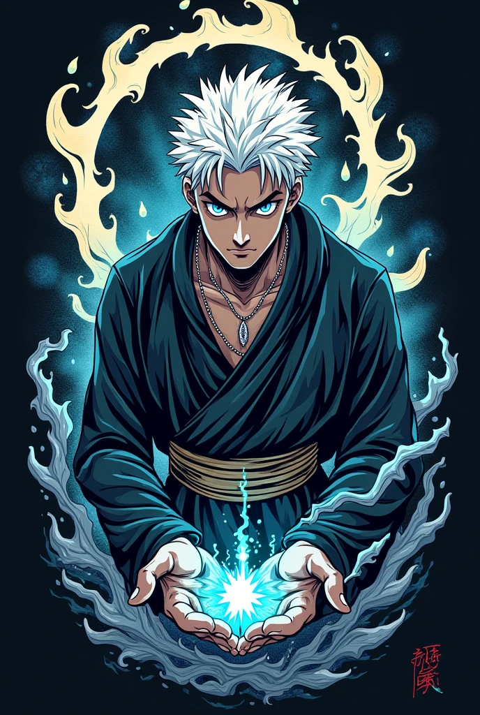 Gojo Satoru t-shirt design tattoo
