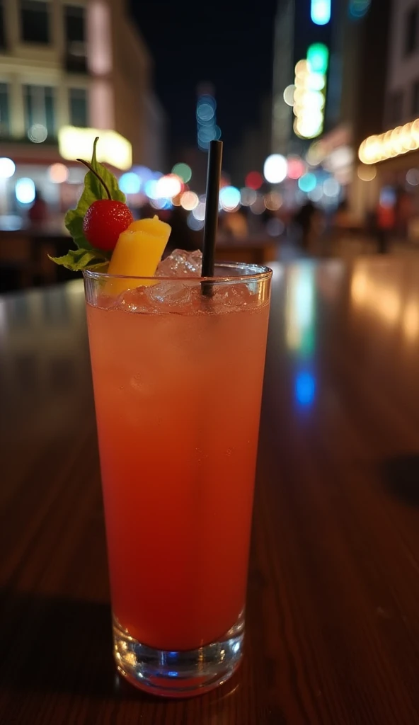Night photo of a cocktail 🍸 