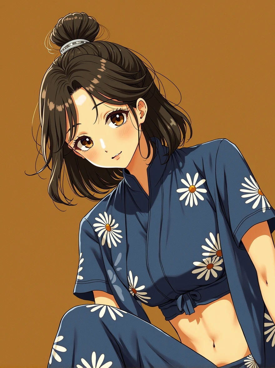 ((one completely nude japanese woman with perfect breasts)),chignon,((W-Sitting)), puffy Nipple, ((pubic hair)), indoor background, RAW photo, Film Grain, realistic, (Photorealism:1.4), (nsfw:1.1), (high saturation:1.4), (from below:1.2),((full bady shot)), Highly detailed face and skin texture, detailed eye, soft lighting, anatomically correct, best quality,super data