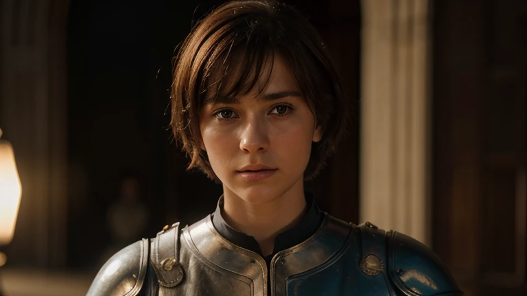 17 year old Jeanne d'Arc,Jeanne d'Arc with French soldiers in front of the gate,(BestQuality,4k,8K,HighResolution,Masterpiece:1.2)
Confident expression,(BestQuality,4k,8K,HighResolution,Masterpiece:1.2),High Definition,(realistic,photo-realistic,photo-realistic:1.37),Portrait,Jeanne d'Arc,female knight,short brown hair Hair,Cinema Lighting,Vivid Color