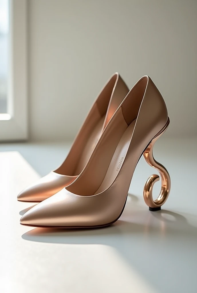 Heels with the heel shaped as s