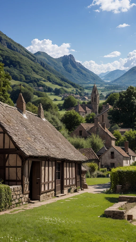A medieval village that was devastated by monsters