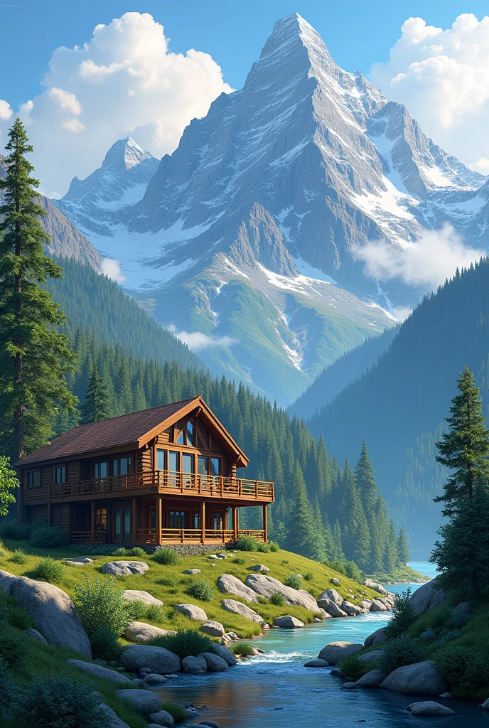 Image of beautiful nature(mountain) bangalo