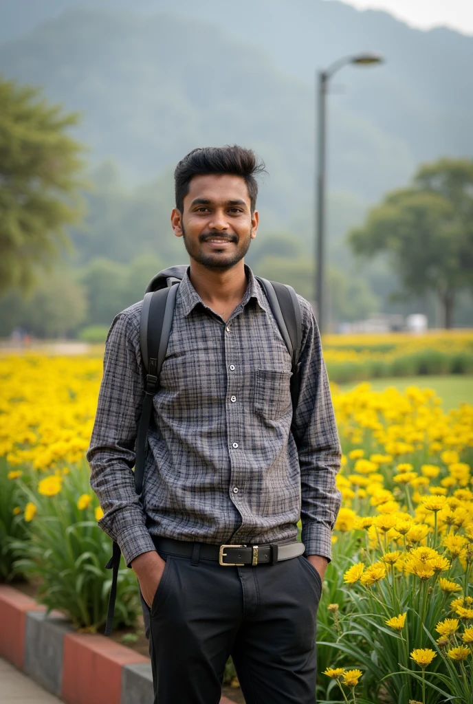 Write Prabhat inter Coaching Center with beautiful background