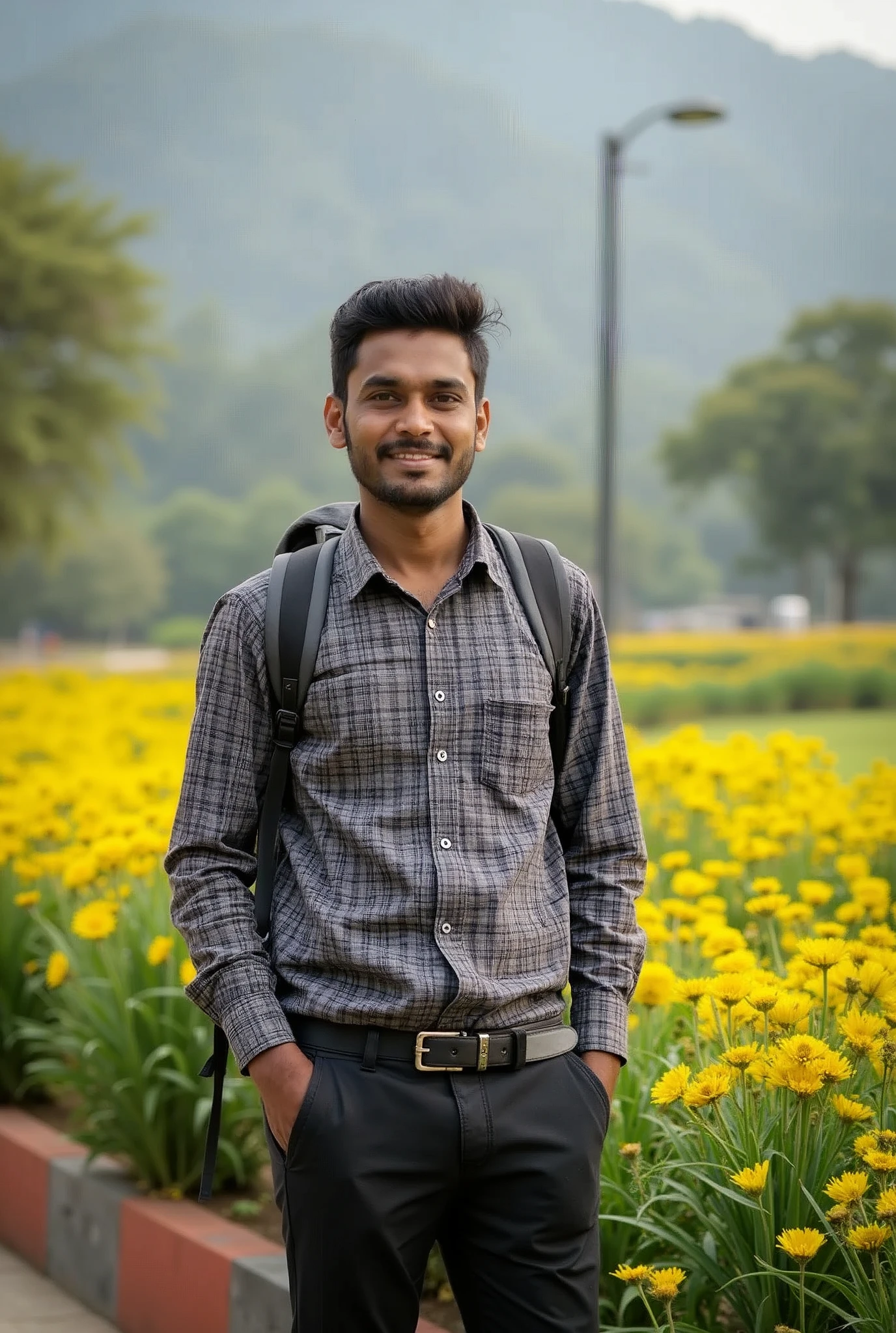 Write Prabhat inter Coaching Center with beautiful background