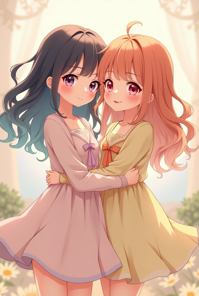 Two cute anime girls conjoined