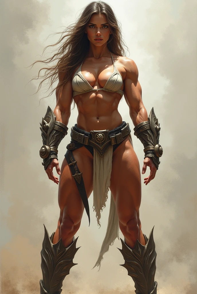 realism,a woman with a huge breast is posing for the camera, muscular ultraviolent woman, massive muscles, strong and imposing, muscular girl, muscular and terrifying, muscular warrior women, bursting with muscles, powerful and huge, huge muscles, extreme muscles, large muscles, bodybuilder superhero bikini, extremely detailed woman, extremely muscular, muscular character, feminine and muscular