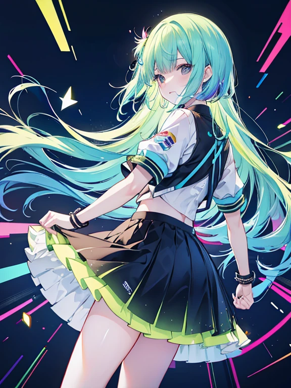 Android　Rainbow Hair　skirt