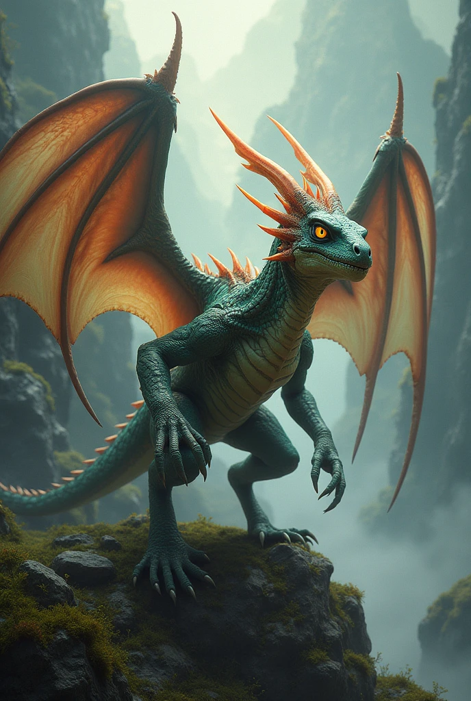 Lizard breed with dragon