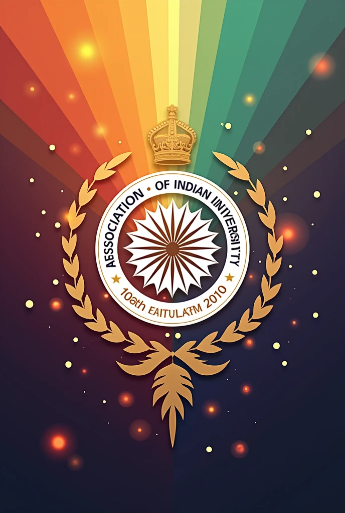 Logo and moto for ASSOCIATION OF INDIAN UNIVERSITIES ON CELEBRATING 100TH ANNIVERSARY