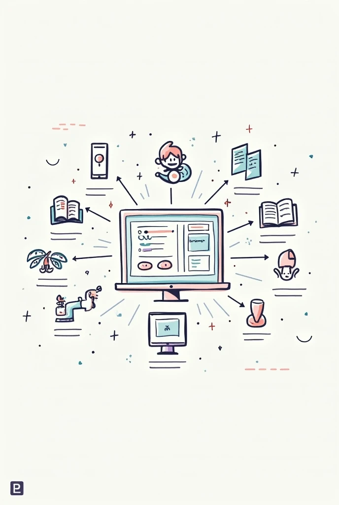 create and draw something that is easy and simple to draw and make it like a sketch and it is called the “Universal Knowledge Integrator” (UKI). Its purpose would be to seamlessly gather, organize, and integrate information from all sources—books, databases, the internet, scientific papers, and even personal experiences—into a cohesive, easily understandable format.