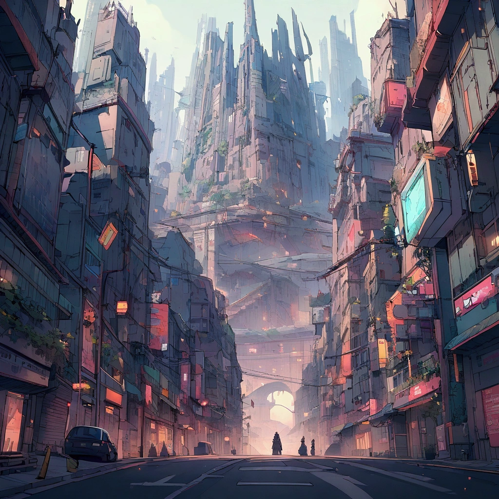 Great Wall,In a cyberpunk city