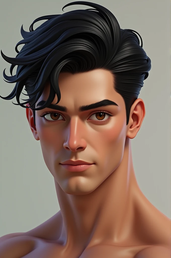 good looking male Black Hair