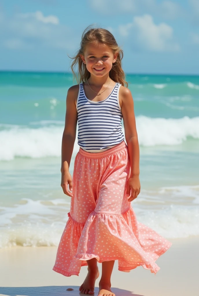 10 year old girl wearing long maxi skirt bathing suit