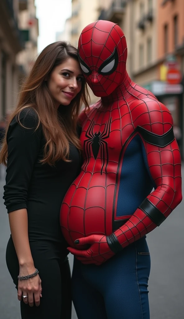 SpiderMan capul pregnant girlfriend 9moth