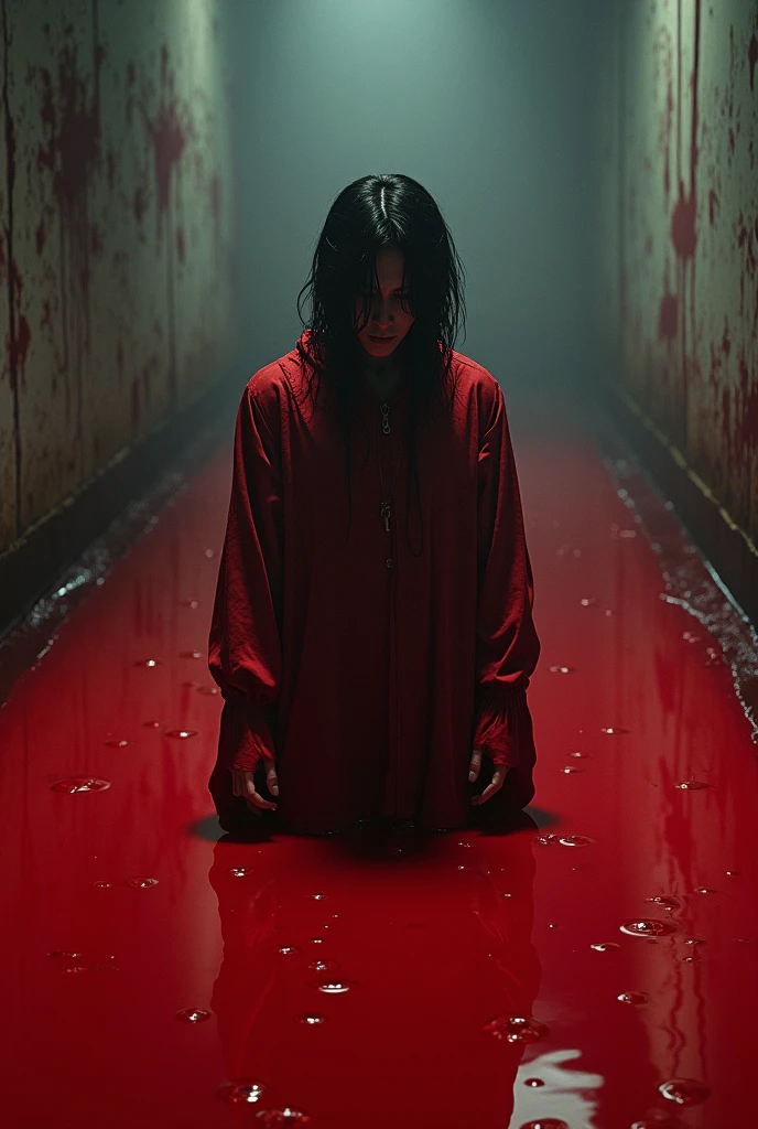 Hwang Hyunjin bathed in blood