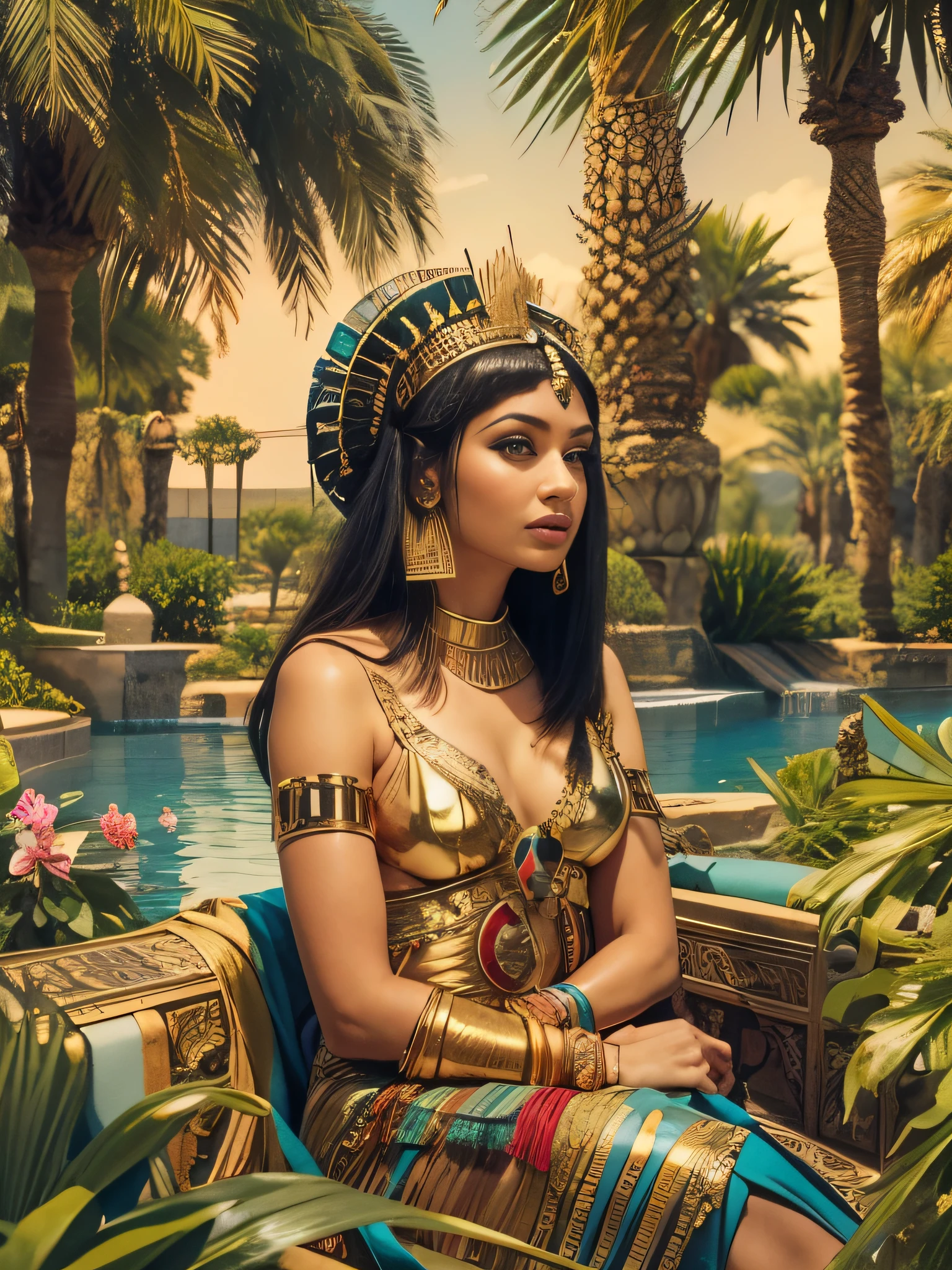 Cleopatra in an oasis