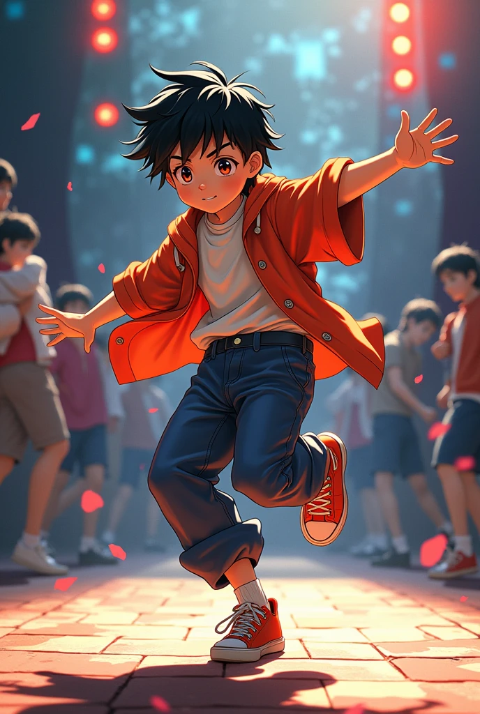A boy photo 12fps in dance anime