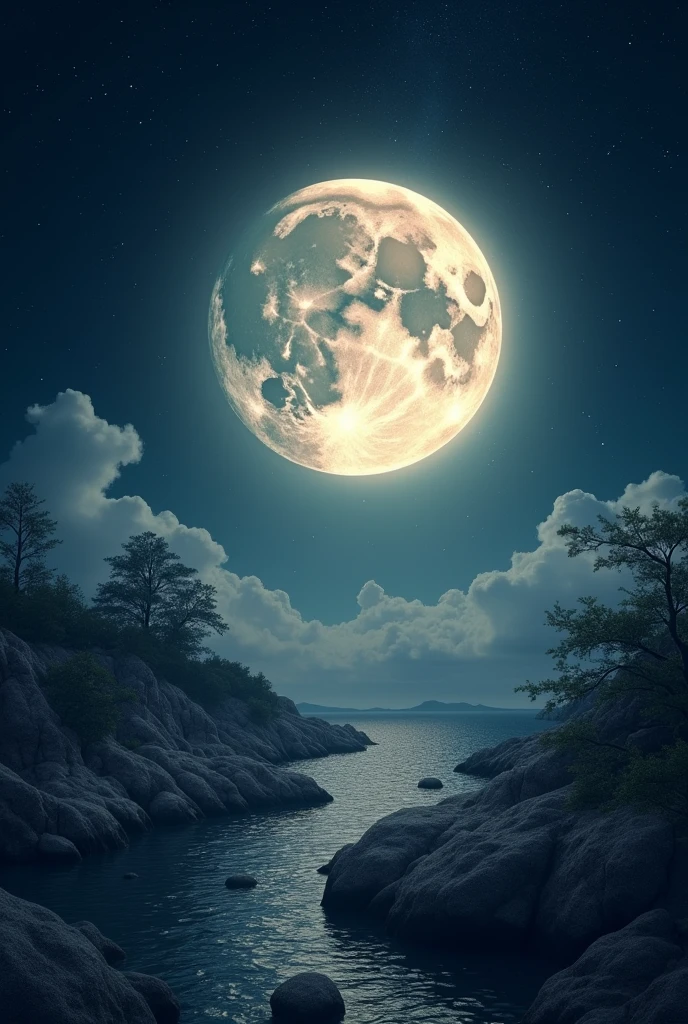 Natural beautyful moon