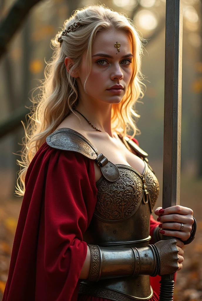 Queen of the year 415 AD.c. blonde fighter