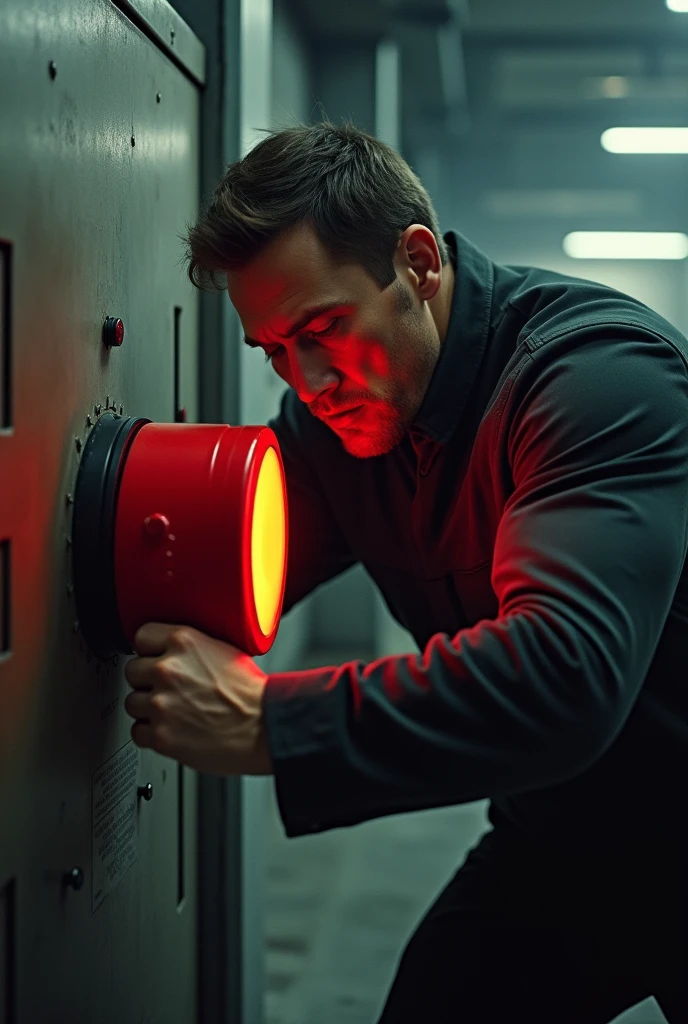 A man is pushing "Push Switch"