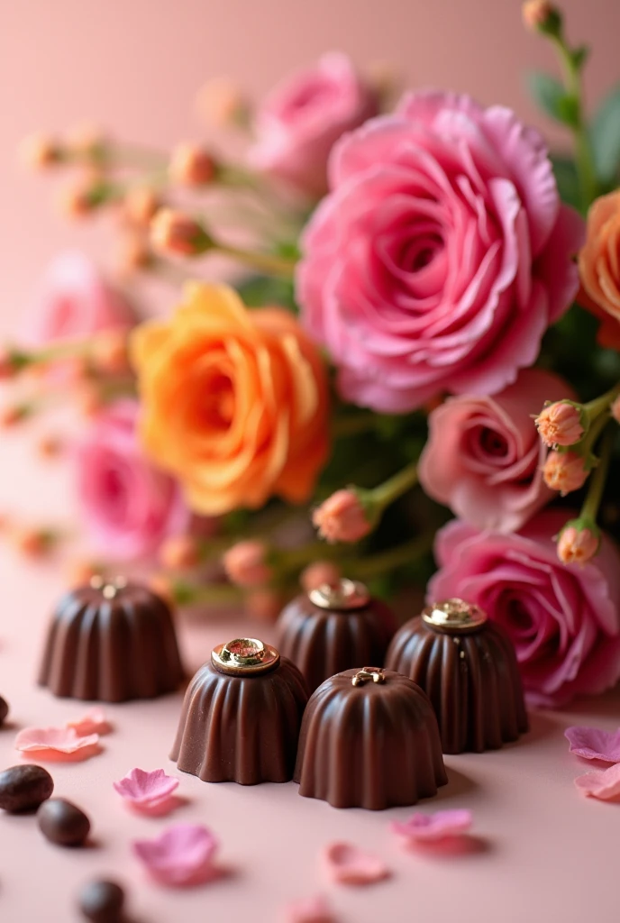A apologised pic of a chocolates and flowers