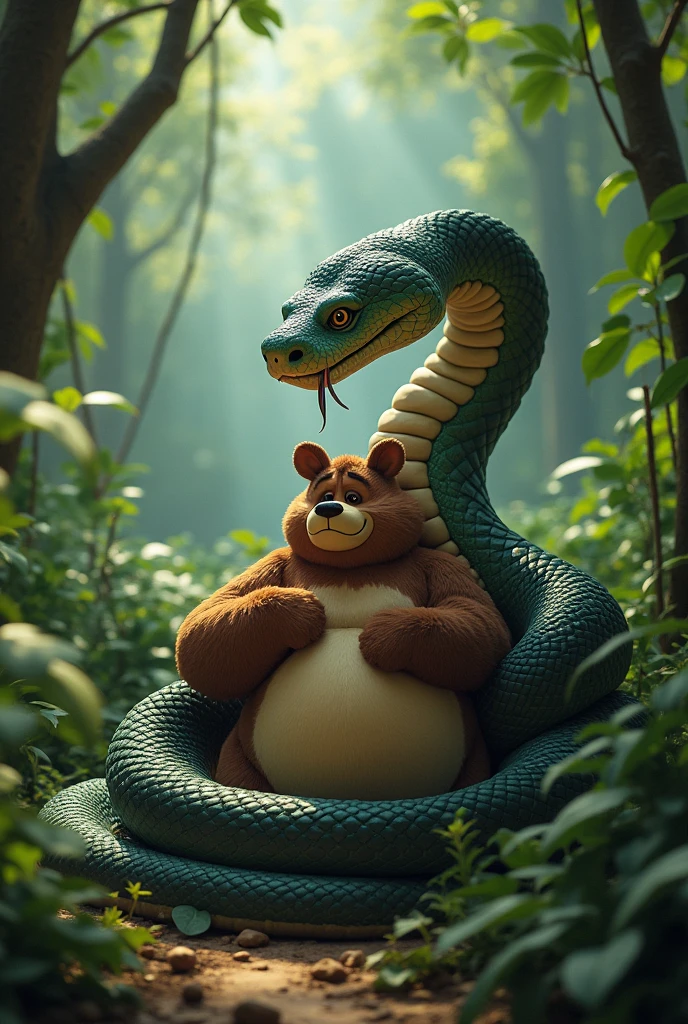 Snake Kaa balu bear