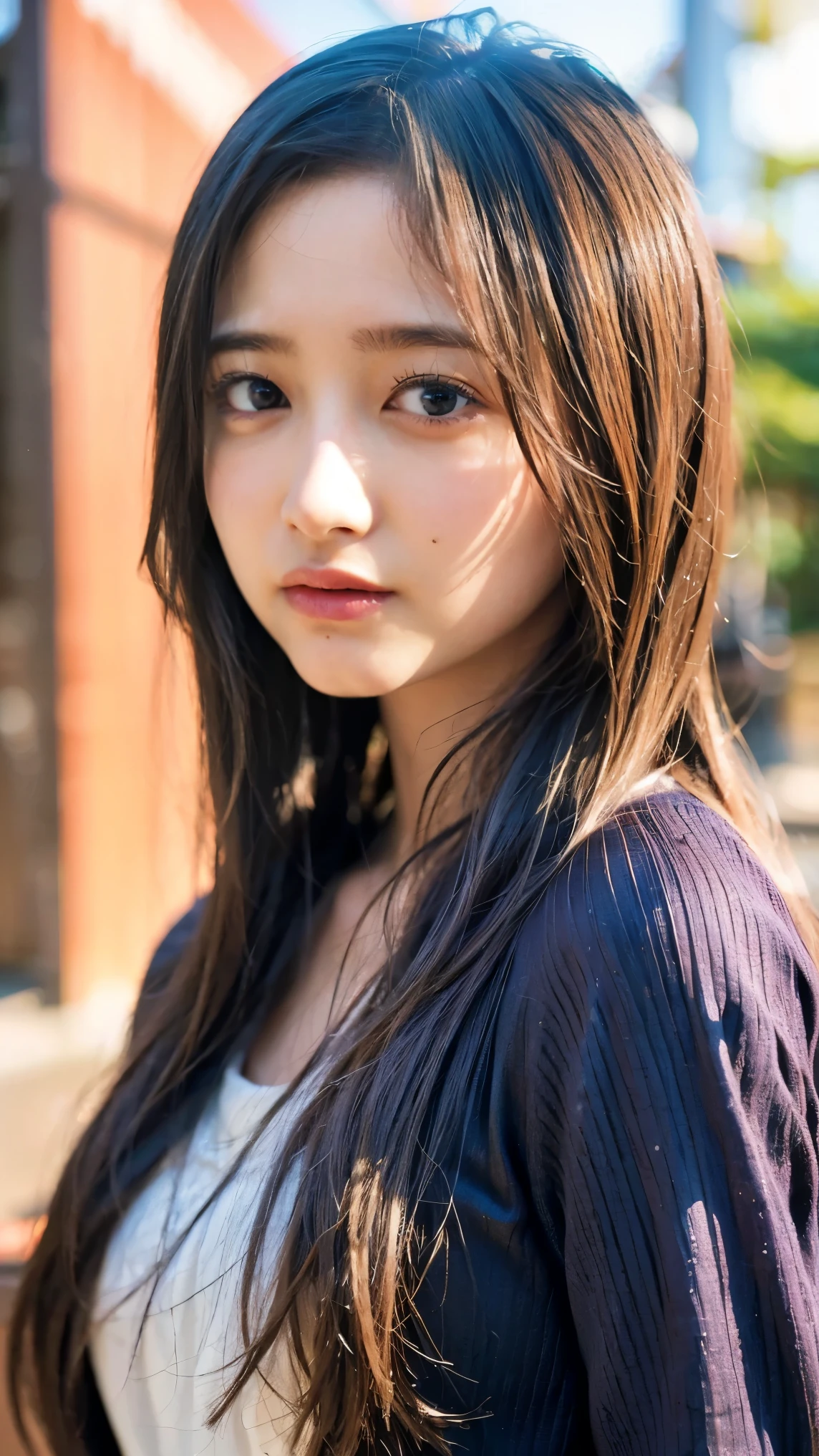 Everything modern:1.66, Cute Japanese Women Photos, smile, 20-year-old, Oil and hair palm for one-length straight hair:1.55, (photo Realistic:1.4), (hyper Realistic:1.4), (Realistic:1.3), (Smoother lighting:1.05), (Improving the quality of cinema lighting:0.9), 32K, 1 girl,20-year-oldの女の子, Realistic lighting, Backlight, The light shines on your face, Ray Tracing, (Bright light:1.2), (Improvement of quality:1.4), (Highest quality Realistic textured skin:1.4), fine grain, Detailed face,(smile:1.0), (Emphasis on face close-up:1.3), (Enhances the beauty of skin texture:1.1),((Extremely precise and accurate anatomy:1.0)), (Enhances the beauty of skin texture:1.1), Clean and glowing skin, mesh, thin:1.2, (Realistic:1.3), Realisticなライティング, (Smoother lighting:1.05), 32K, One Japanese woman, fine grain, Detailed face, (Film Grain:1.1),(Accentuates body lines:1.1), High resolution, Natural look, Kind eyes, Improves hair quality, Delicate light and shadow, Transparent muscles, Graceful pose, Beautiful Eyes, Sharp details, Soft light reflection, Beautiful contours, Delicate skin tone, Fine hair texture,Cute Japanese Women Photos,