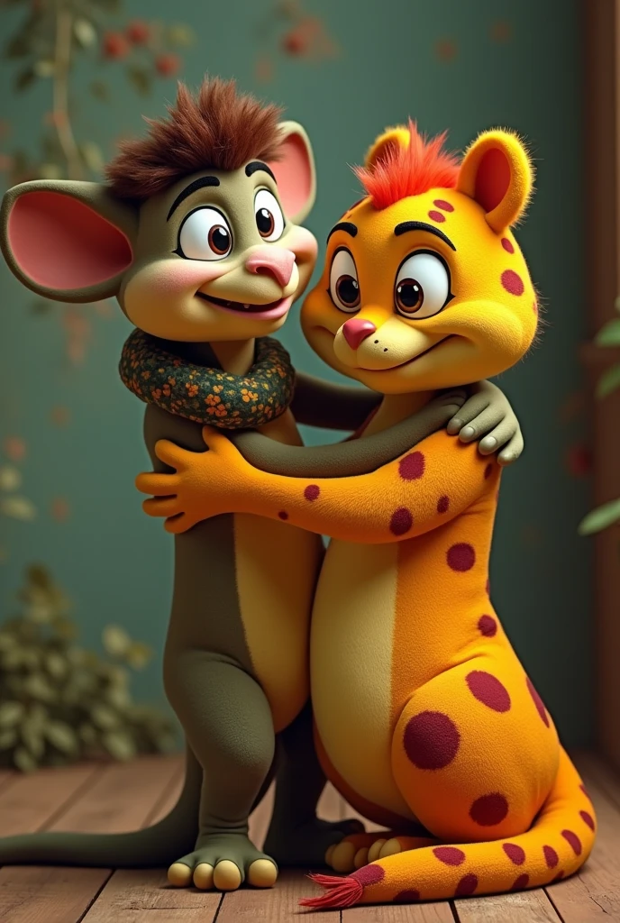 Kaa hugs balu