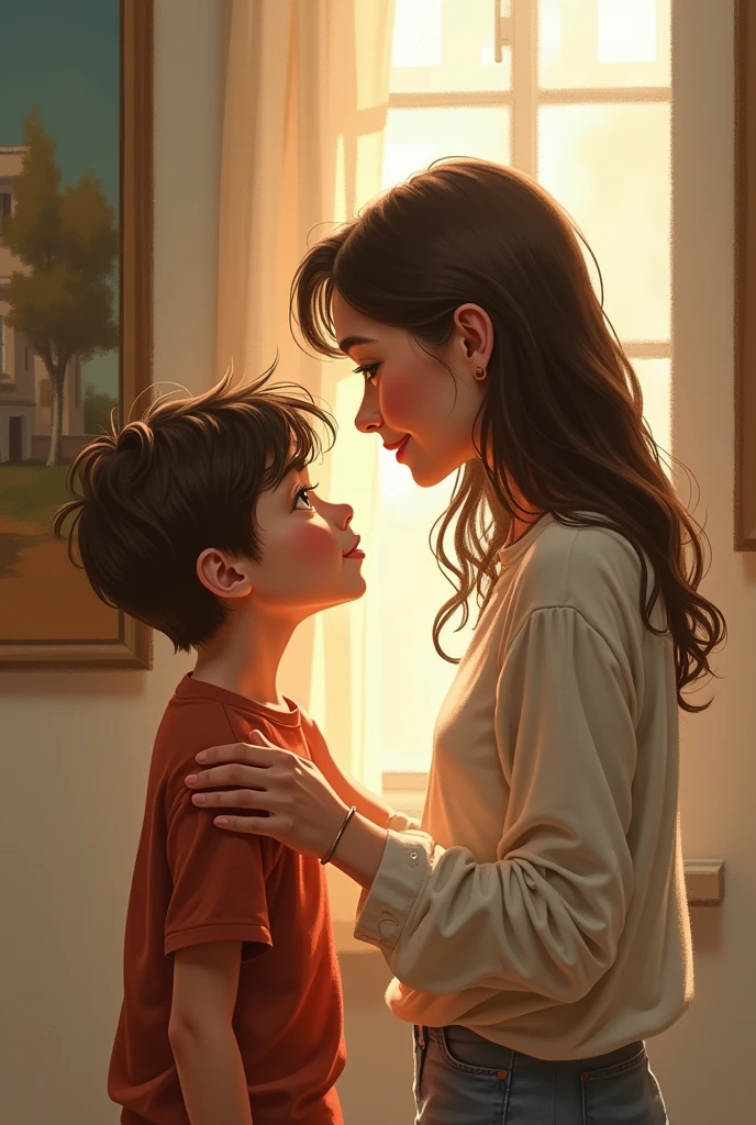 Moma and son love picture