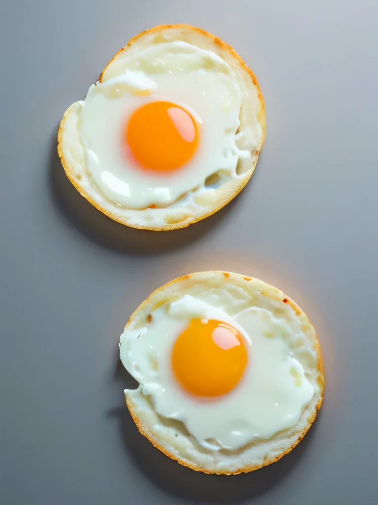 Fried egg, Fried eggs, White background, high quality