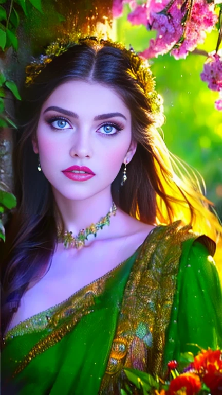 A girl in a garden,half:illustration,beautiful detailed eyes,beautiful detailed lips,Extremely detailed eyes and face,long eyeslashes,High Resolutions,ultra detailed,fotorrealist,vivid colors,bokeh,Portraits,warm tones,soft lighting, (The best quality,4k,8k,High Resolutions,masterpiece:1.2),ultra detailed,(realist,fotorrealist,fotorrealist:1.37),classical,Amazing,beautiful detailed eyes,beautiful detailed lips,Extremely detailed eyes and face,long eyeslashes,oil painting style,Canvas texture,old fashioned dress,Golden lighting,Garden landscape,colorful flowers,romantic atmosphere,vintage colors,soft sunlight,serene expression,elegant pose
INFO